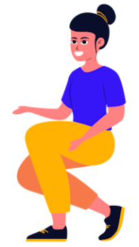 Illustration d'une personne accroupie